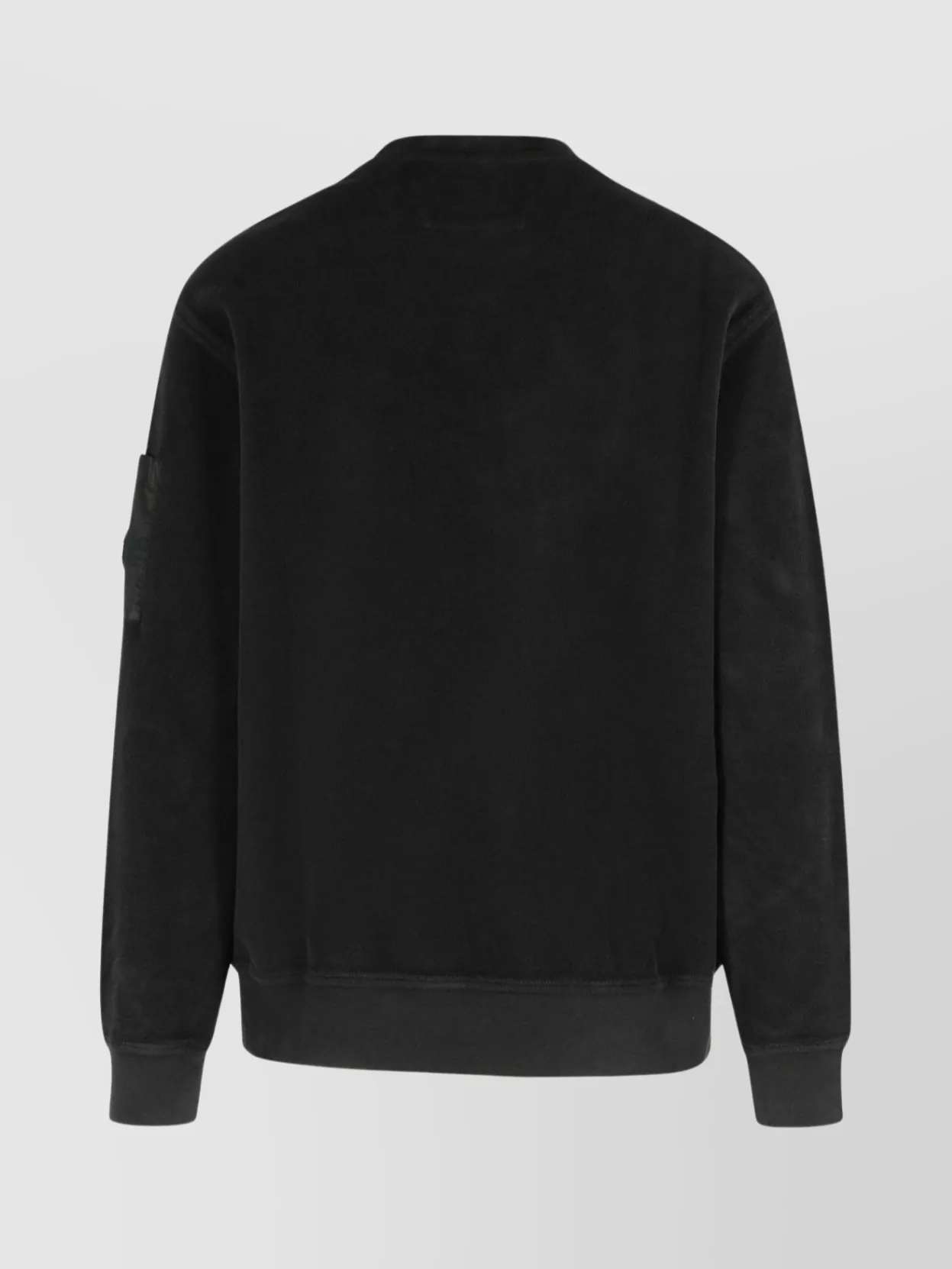 C.p. Company Pocket-patch Crew Neck Sweatshirt In Black