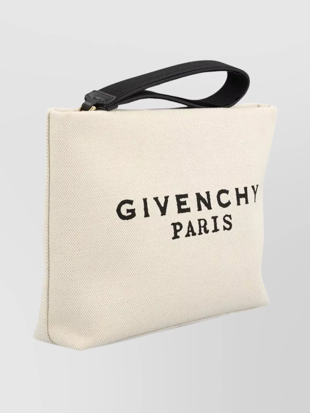 Givenchy Canvas Rectangular Clutch Bag With Wrist Strap