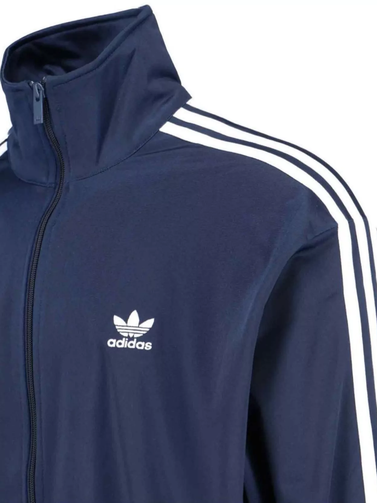 Adidas High Collar Striped Sleeves Sweatshirt