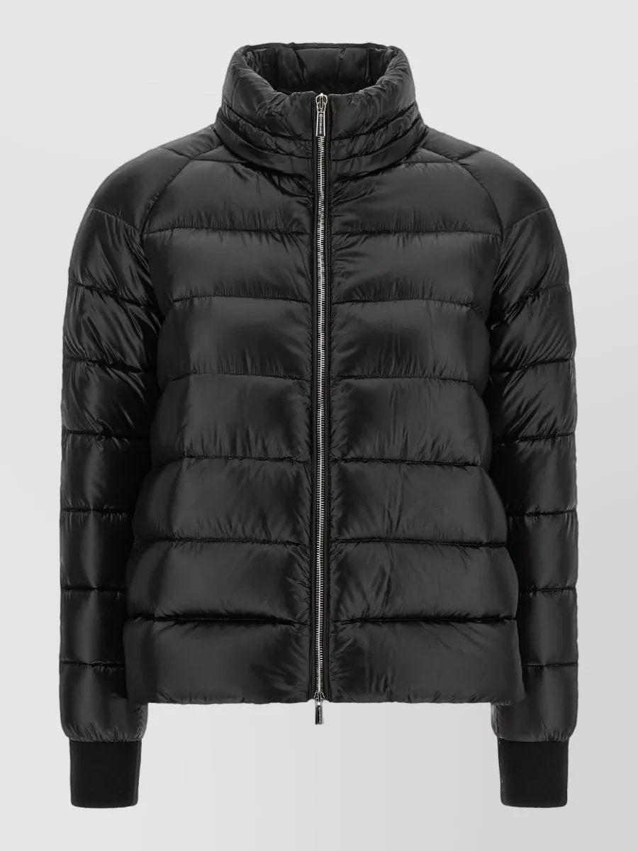 Moorer Cashmere Wool Hooded Quilted Down Coat