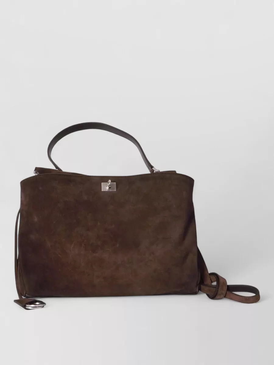 Balenciaga rodeo medium leather tote bag