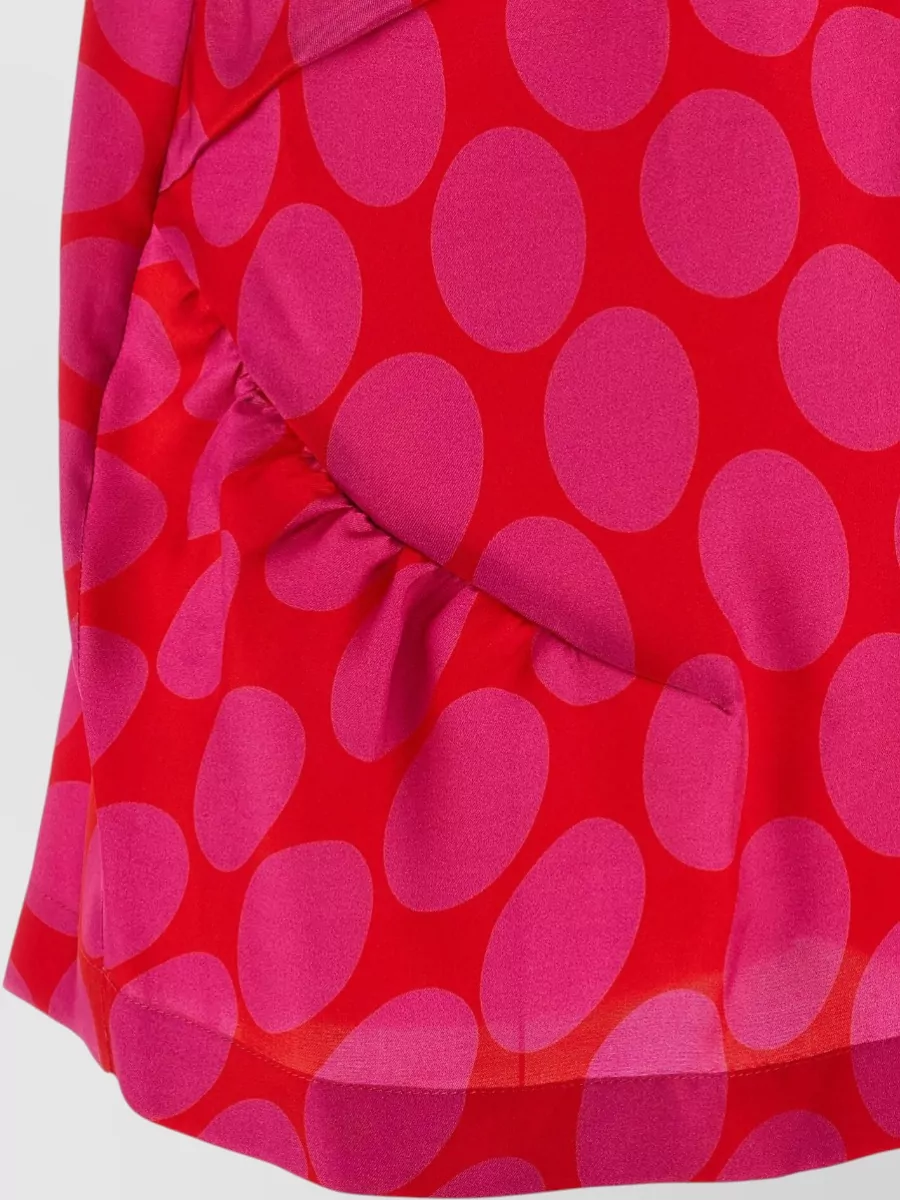 Dries Van Noten Polka-Dot V-Neck Maxi Top