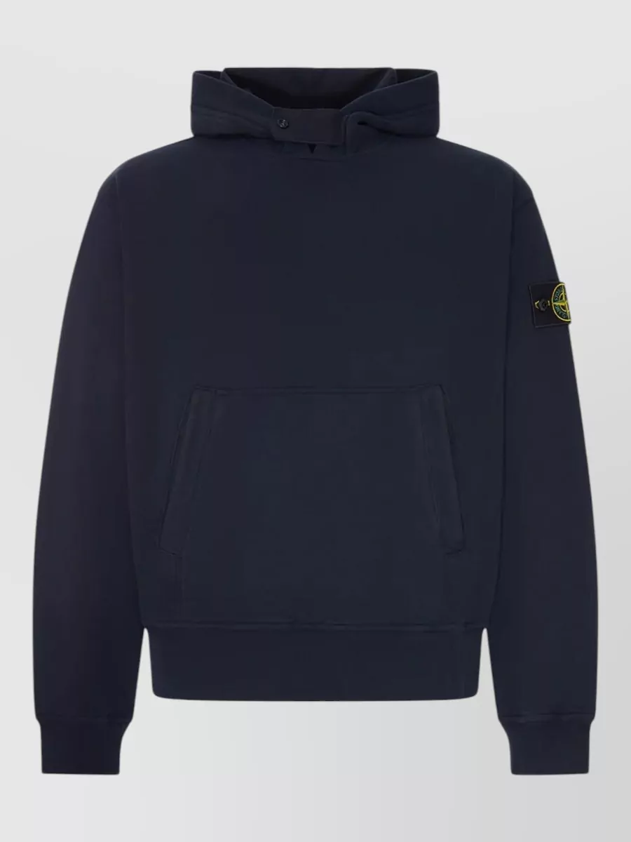 Stone Island cotton hooded sweatshirt