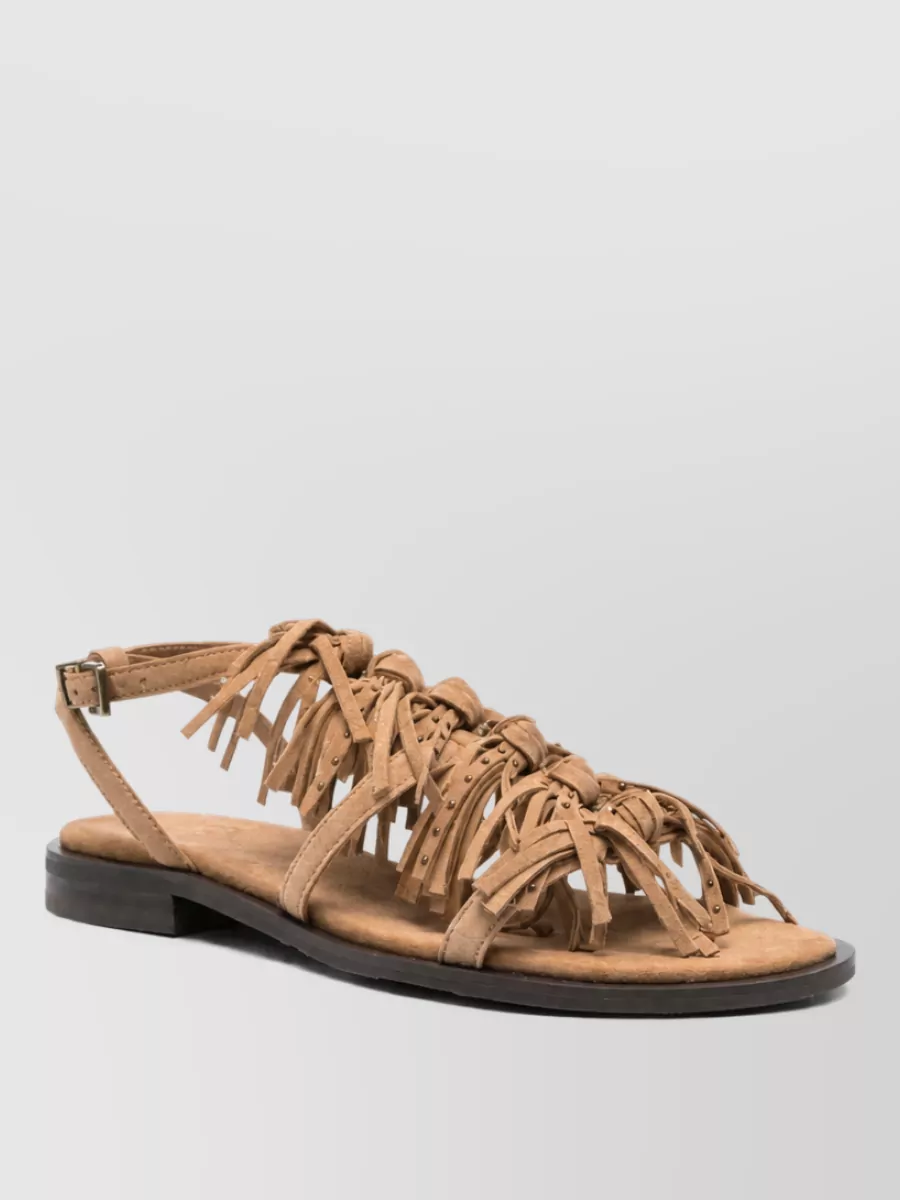 Ash leather sandals