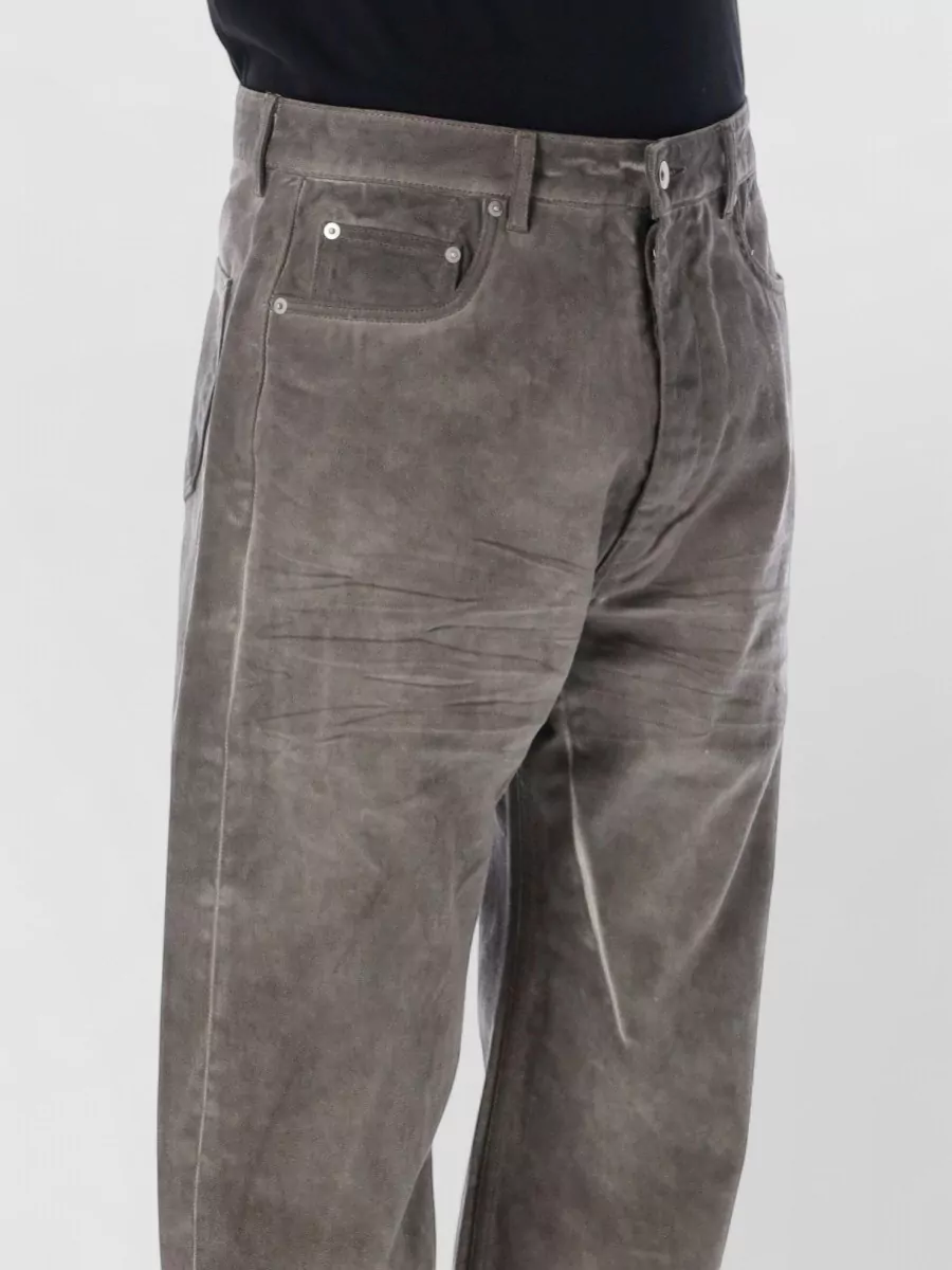 Rick Owens Drkshdw Denim Mid-Rise Wide-Leg Jeans