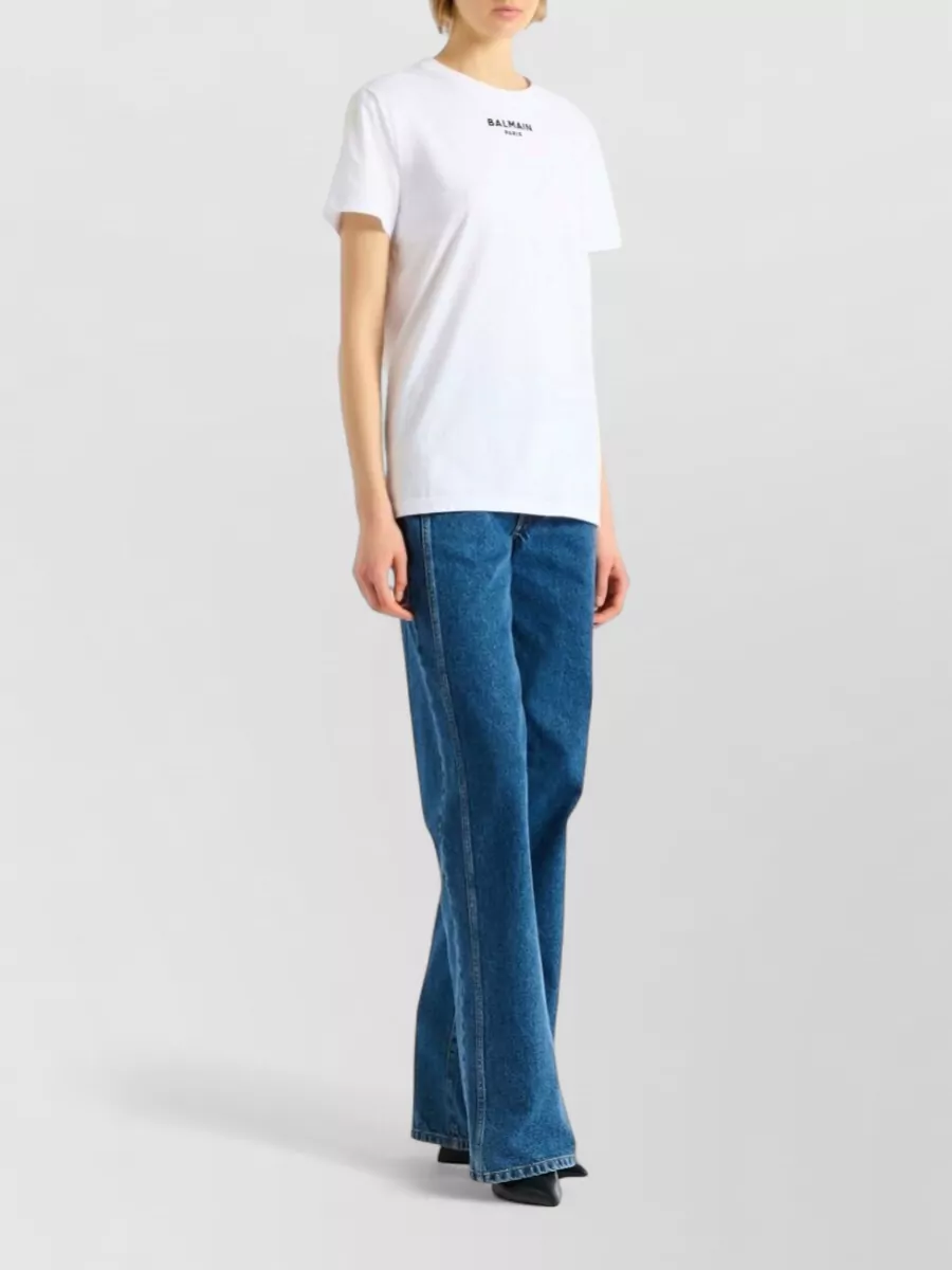 Balmain Cotton Logo-Embroidered T-Shirt