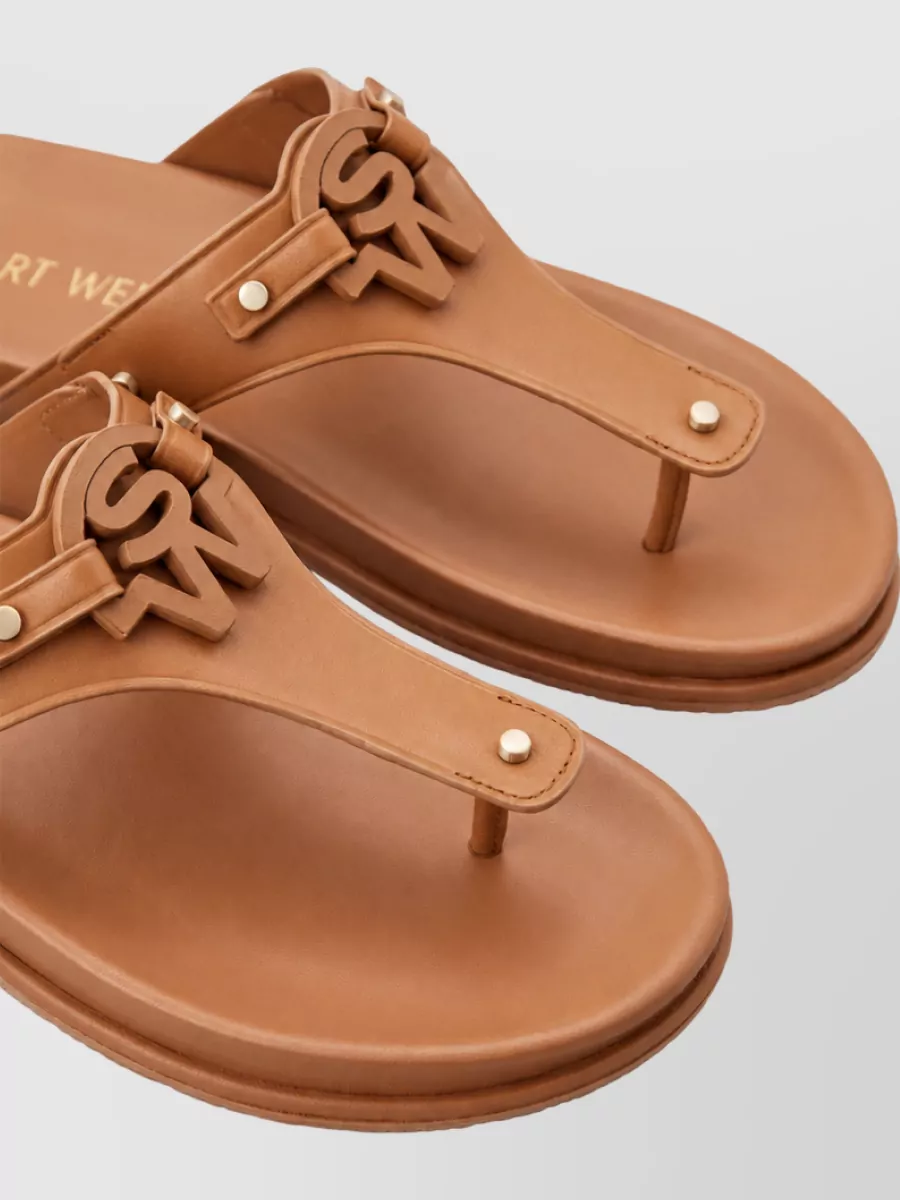 Stuart Weitzman Leather Slides