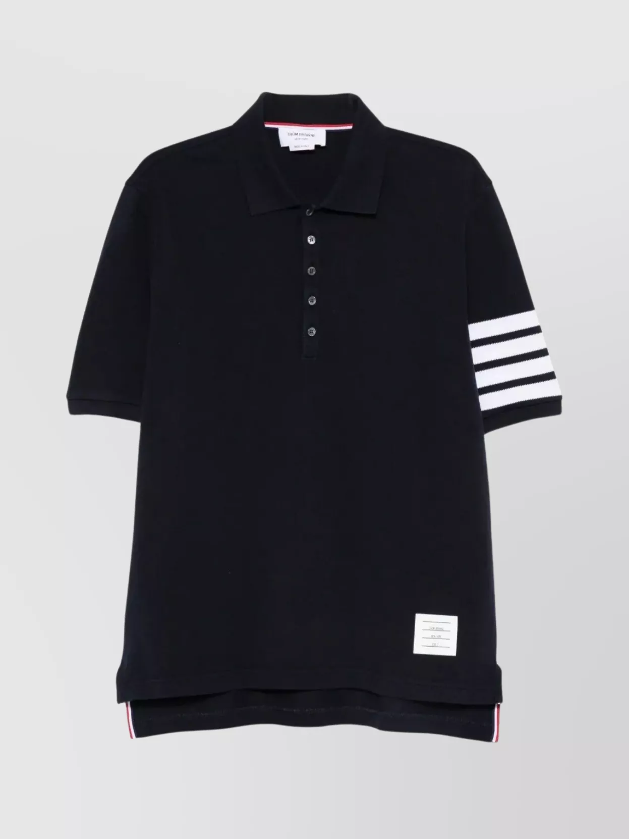 Thom Browne Cotton Short-Sleeve Polo Shirt