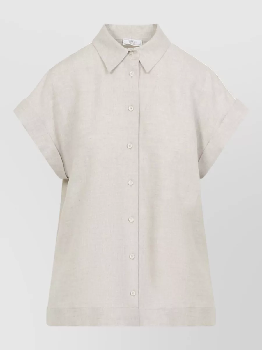 Peserico linen short-sleeve shirt