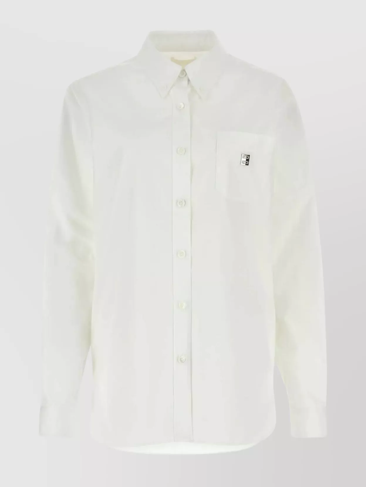 Shop Givenchy Button-down Collar Poplin Shirt