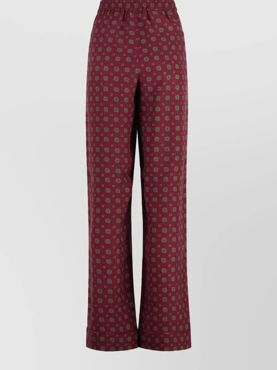 Moschino silk printed pyjama trousers