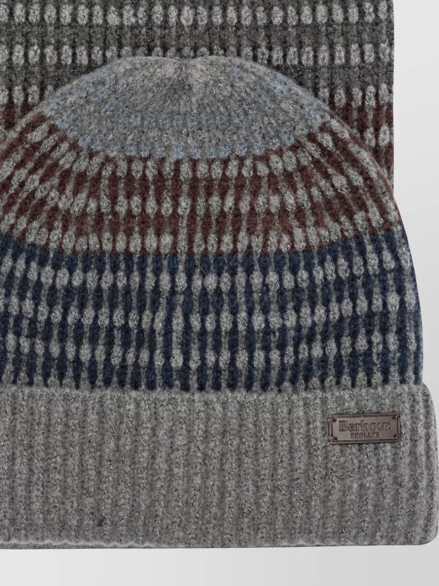 Barbour ribbed beanie