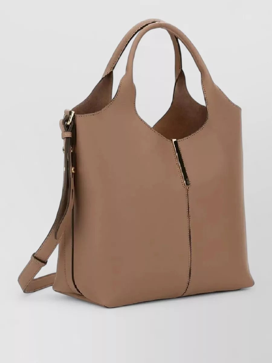 Tod's Leather Tote Bag Small Shoulder Strap Handle