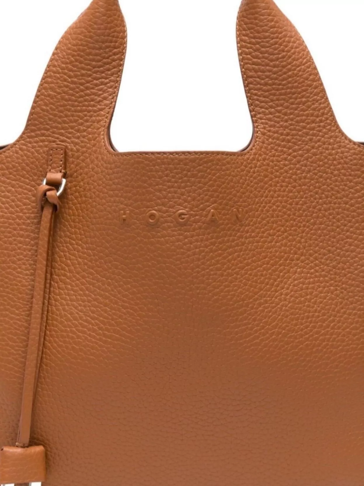 Hogan Calf Leather Tote Bag With Shoulder Strap