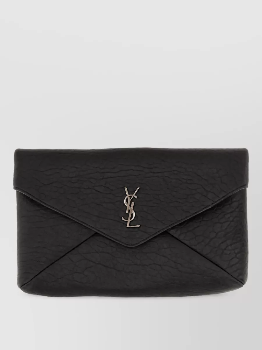Saint Laurent leather clutch bag