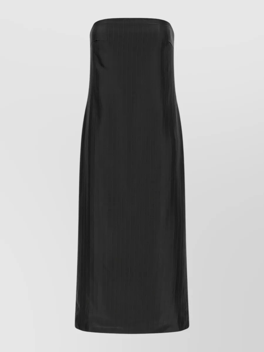 Loulou Studio striped off-the-shoulder sleeveless midi dress