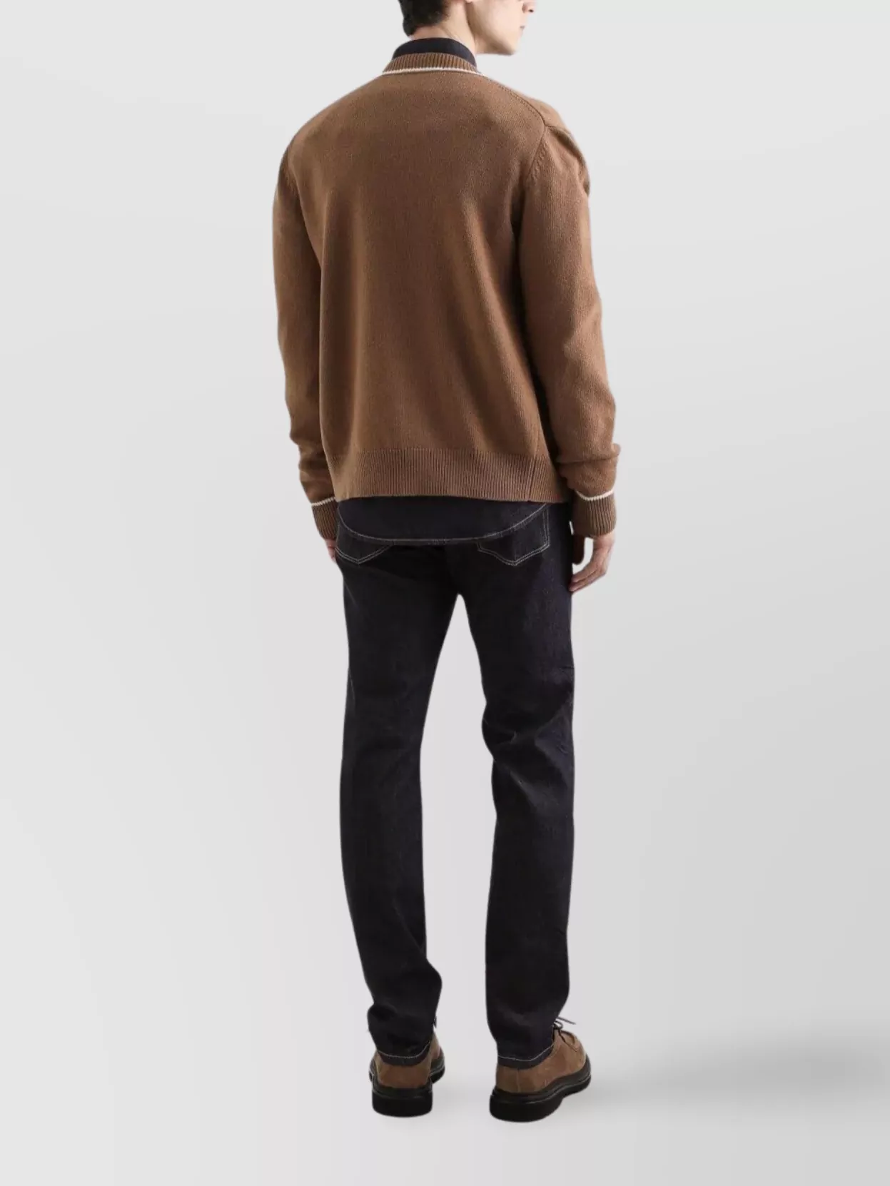 Dolce&Gabbana Trousers With Belt Loops And Contrast Stitching