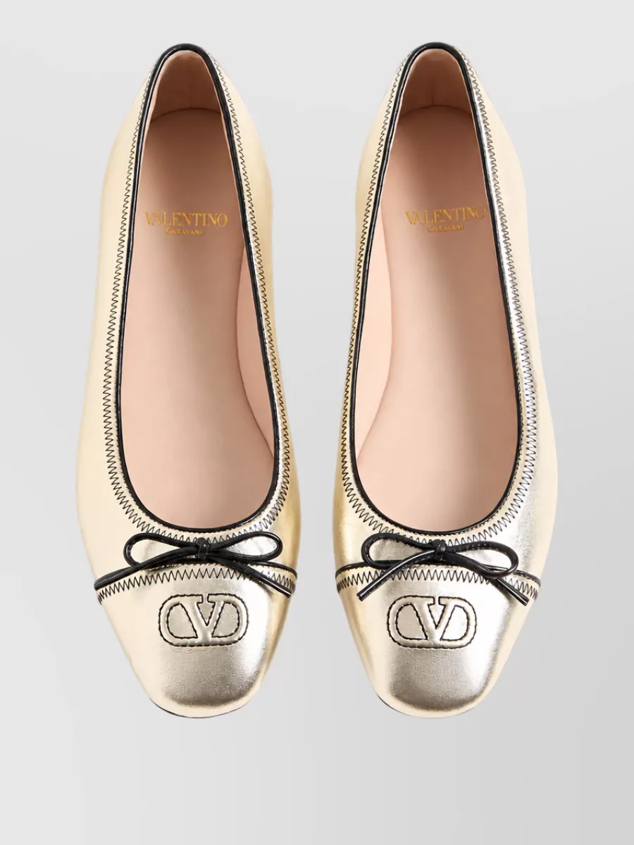 Valentino Garavani Leather Ballet Flats