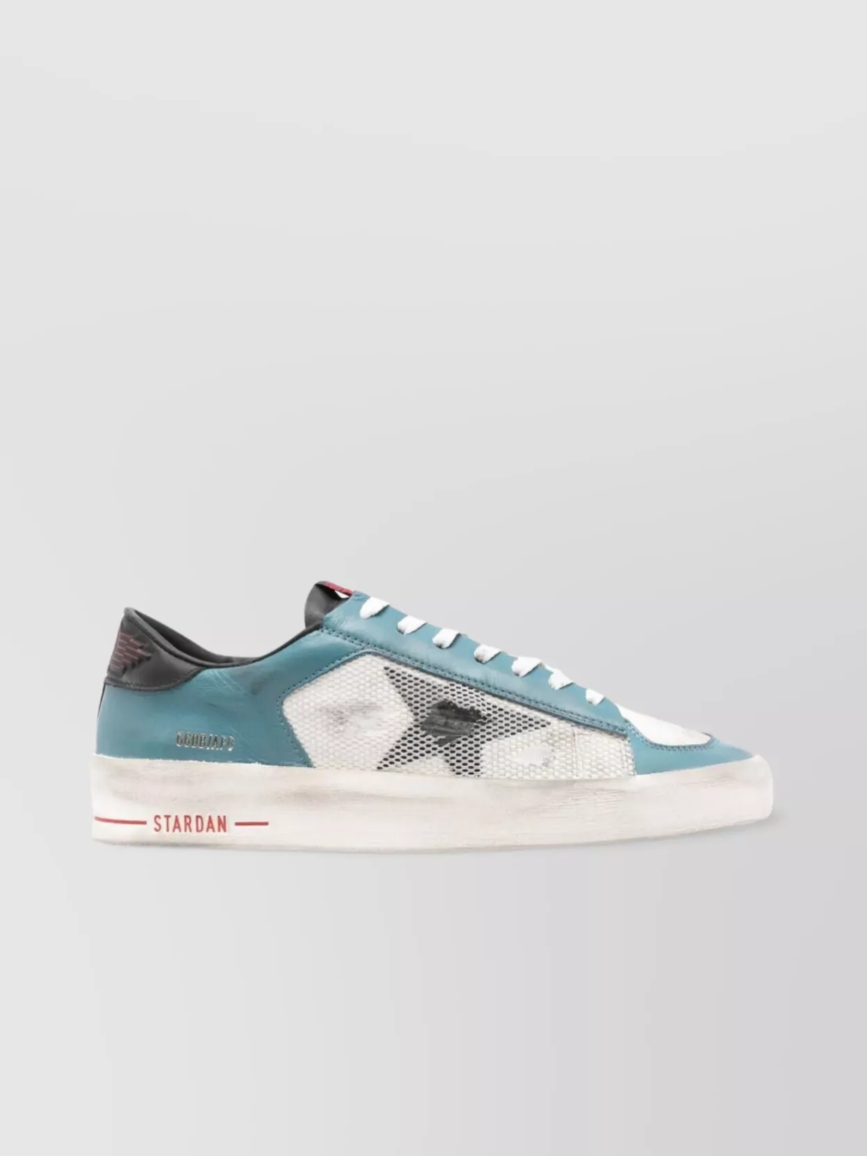 Golden Goose Deluxe Brand Men Stardan Under Net Star Low-top Leather Sneakers In Multi