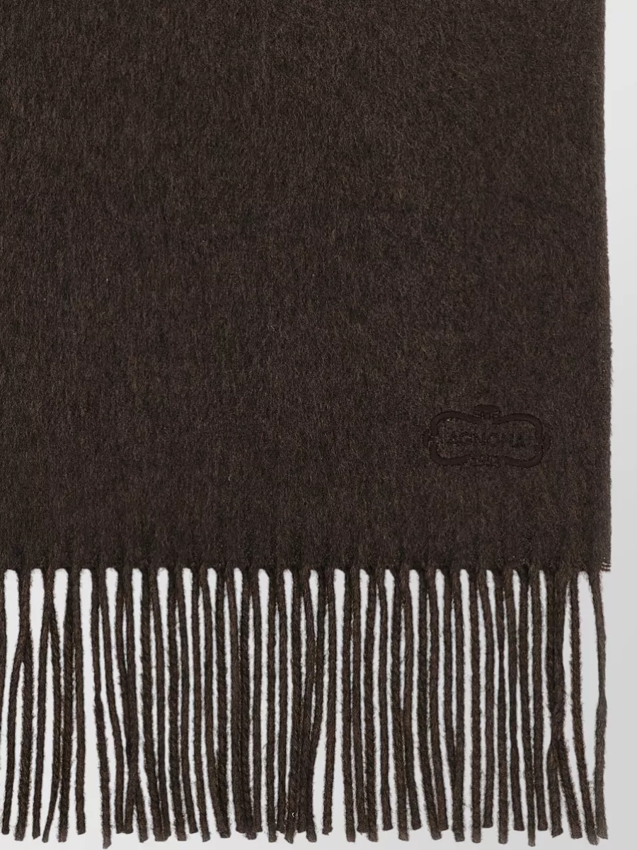 Agnona Silk Cashmere Fringed Scarf