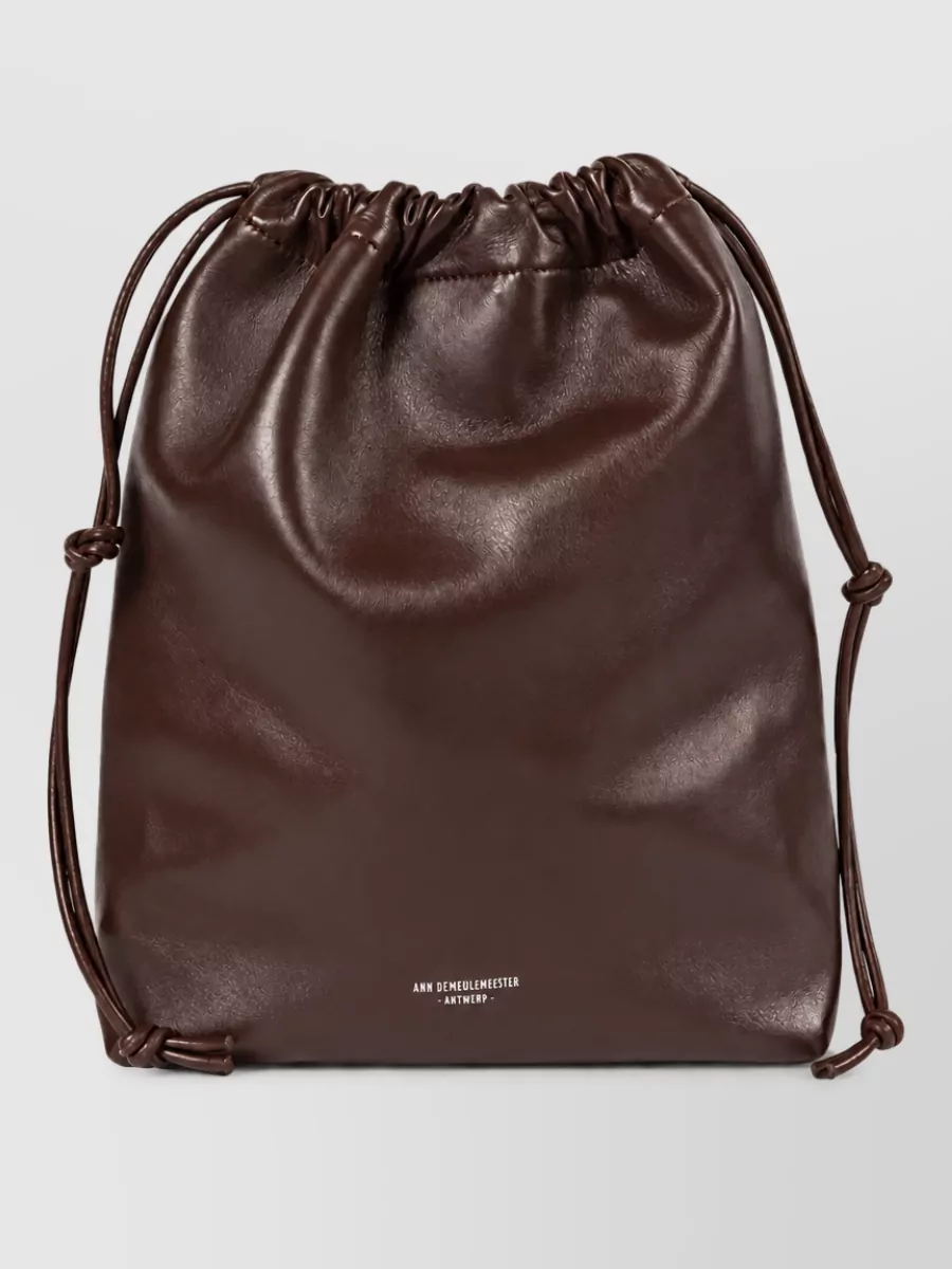 Ann Demeulemeester leather chain bucket bag