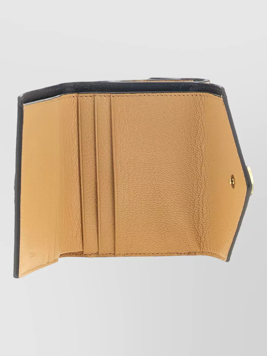 Chloé Leather Envelope Small Tri Fold Wallet