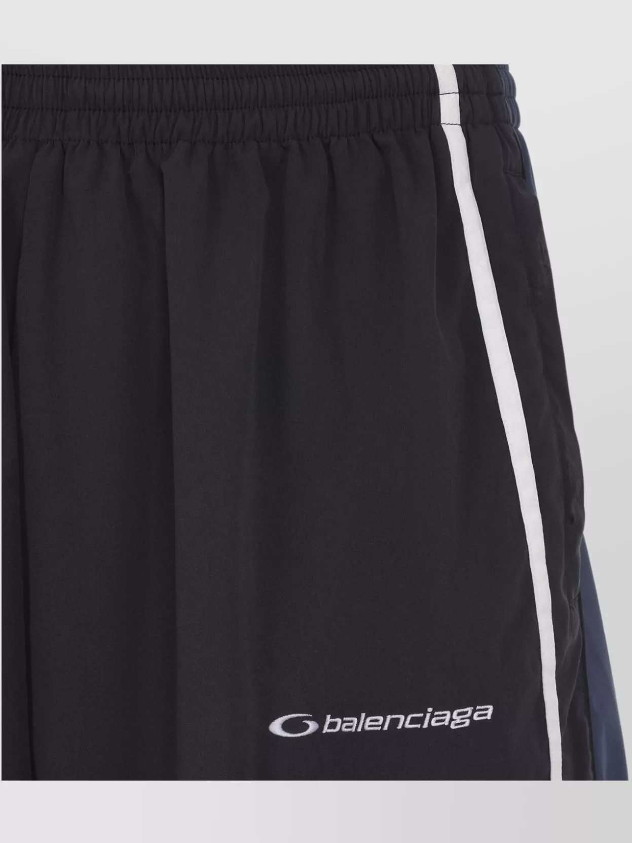 Balenciaga Sporty Trousers Featuring Side Stripes In Blue