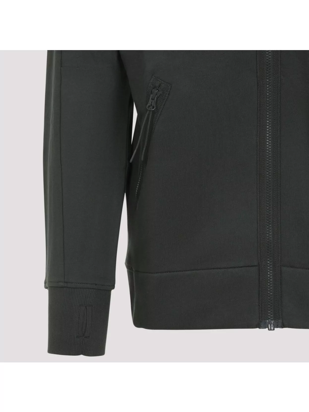 C.p. Company Goggle Hooded Sweatshirt With Zippered Pockets In Green