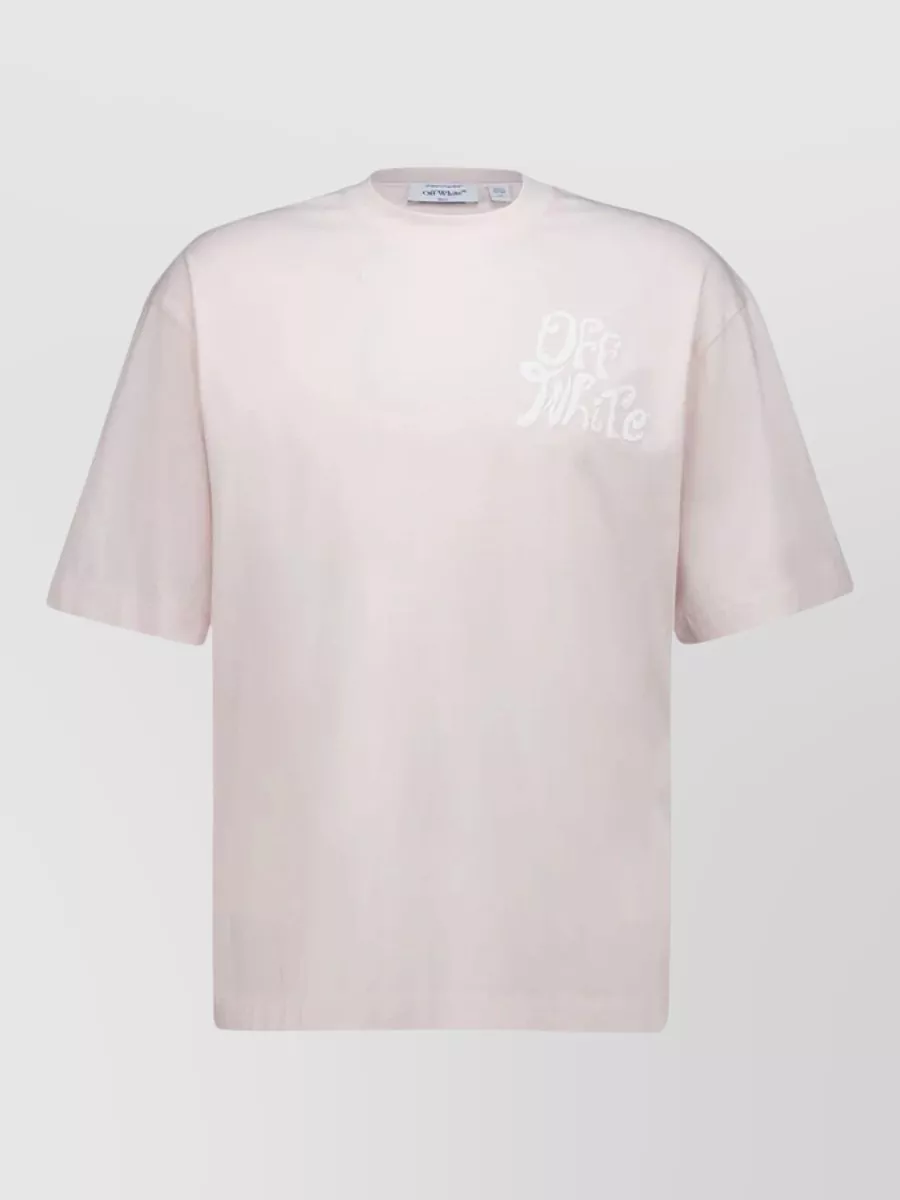 Off-white Light Pink Logo T-shirt In Neutral