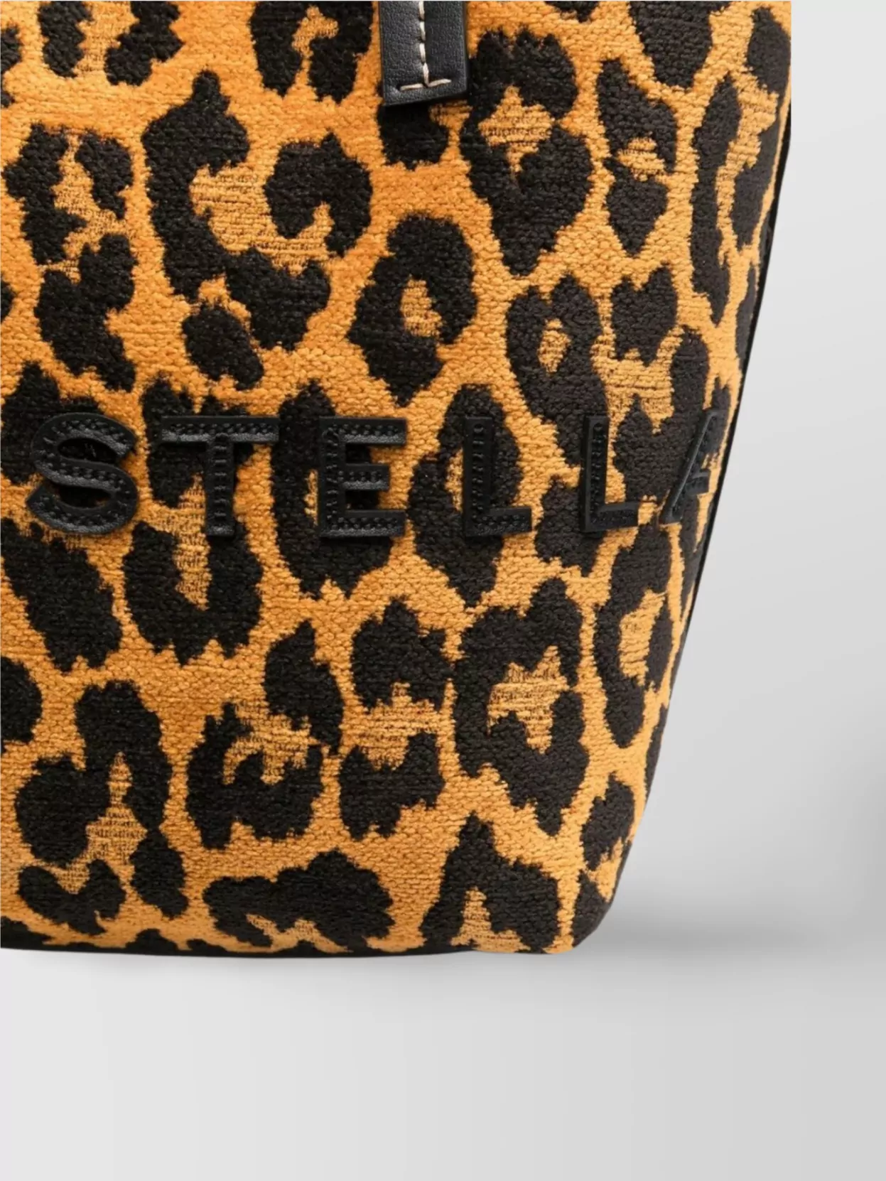 Stella Mccartney Jacquard Leopard Bucket Bag