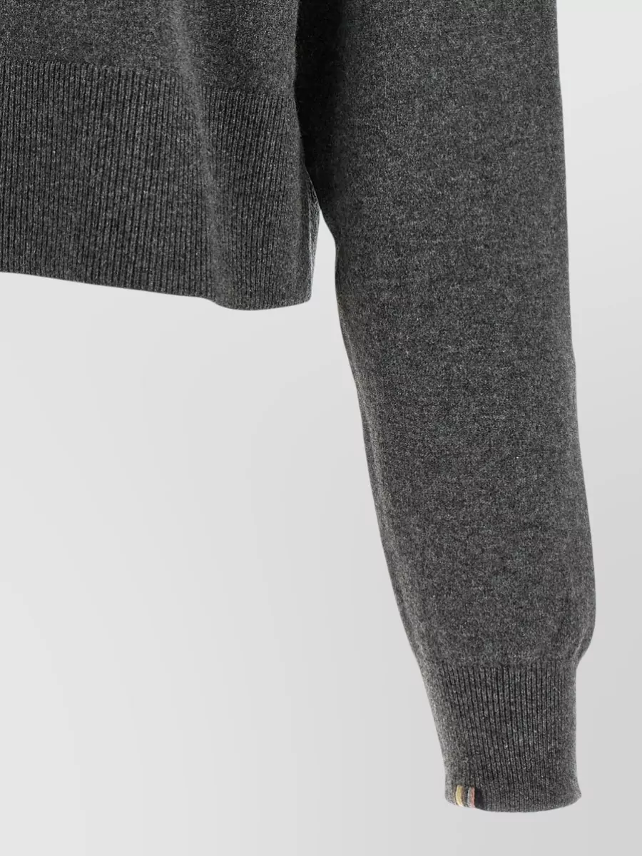 Extreme Cashmere Cashmere Cropped Ribbed Cardigan