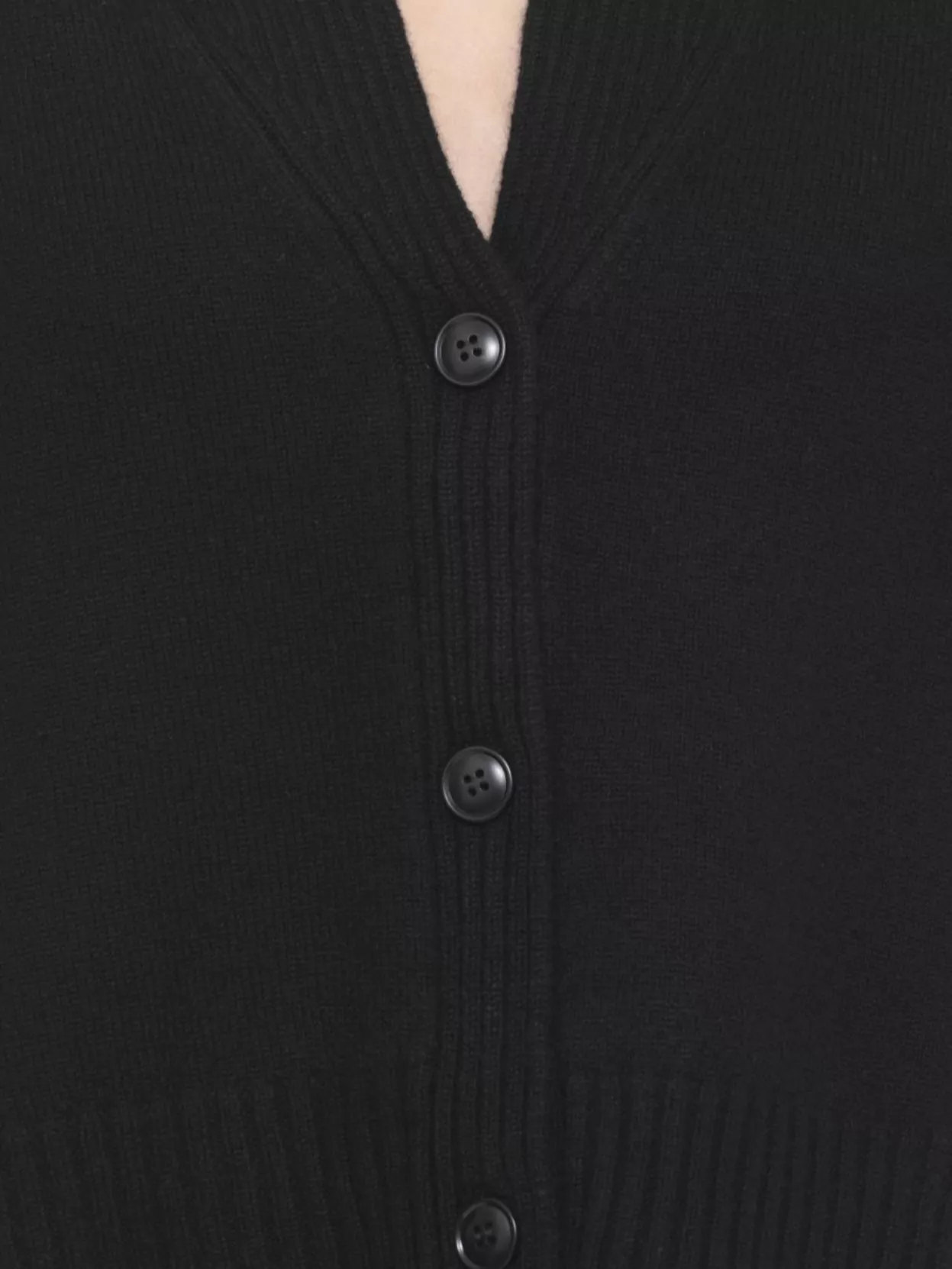 Loulou Studio Cropped V-Neck Wool Cardigan With Long Sleeves