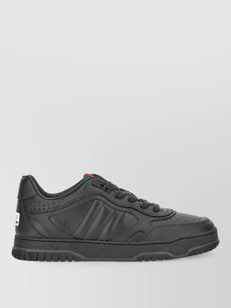 Gucci Leather Low-Top Sneakers