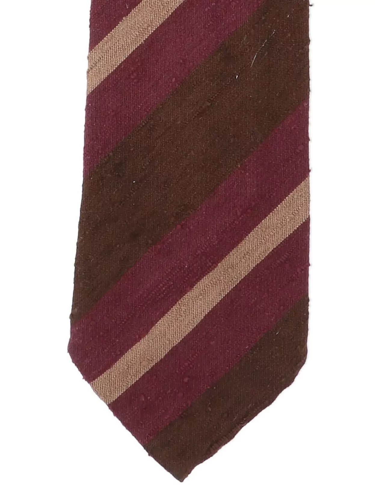 Finamore Striped Ties In Textured Fabric