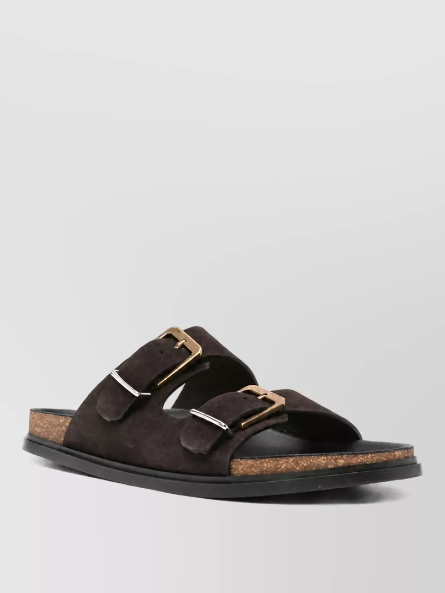 The Row suede sandals