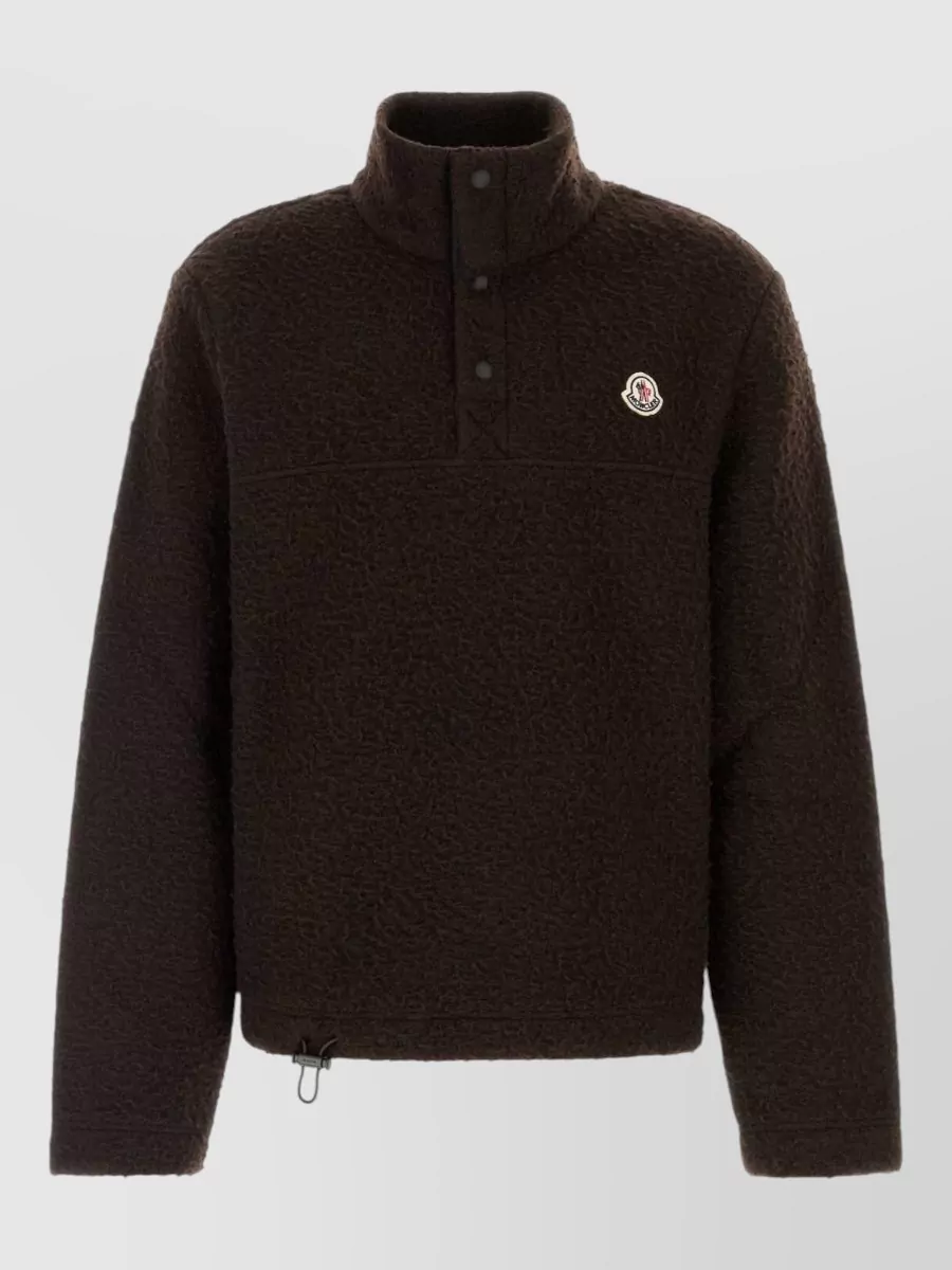 Moncler stand collar button-up jacket