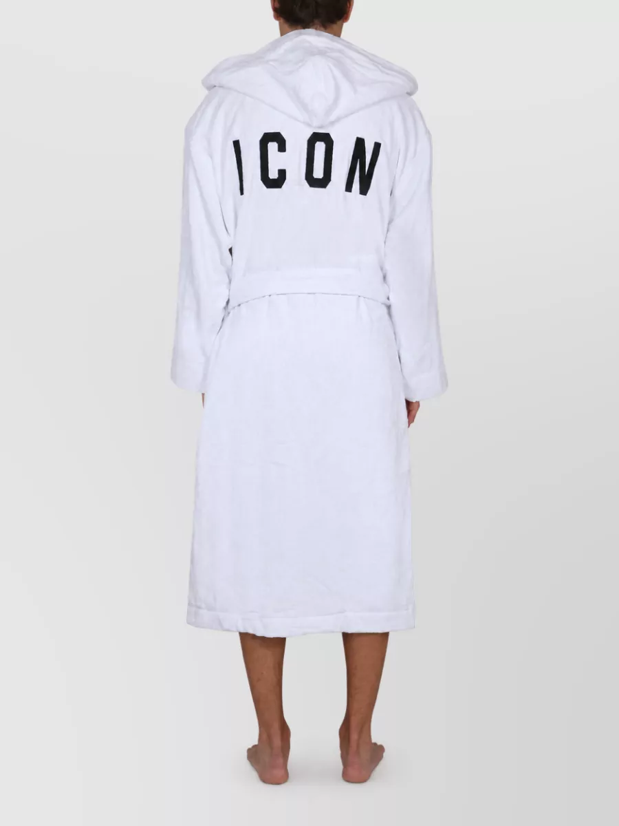 Dsquared2 Cotton Logo Bathrobe