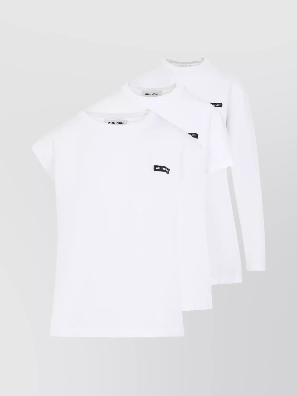 miu ミュウミュウ Tシャツ MIU レディース ラインストーン