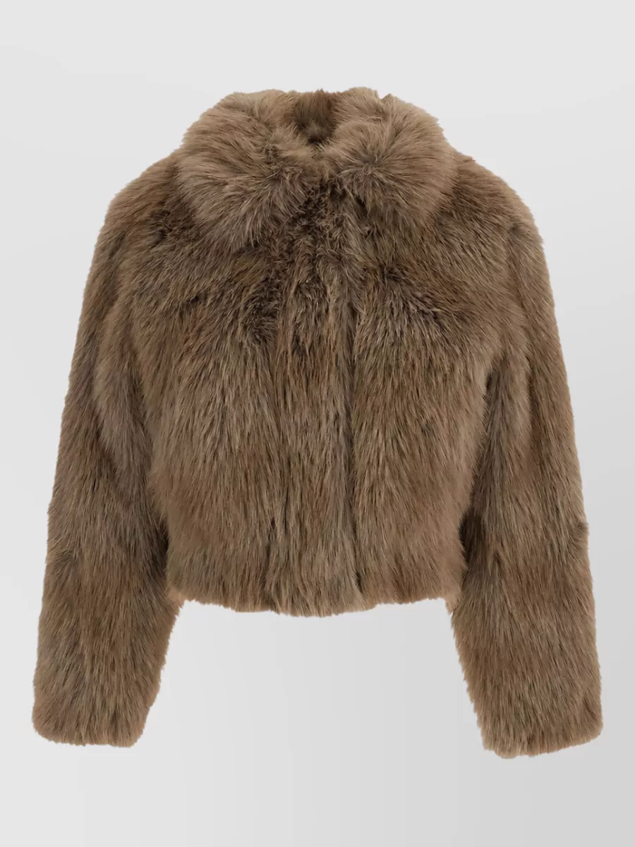 Stand Studio cropped faux fur jacket