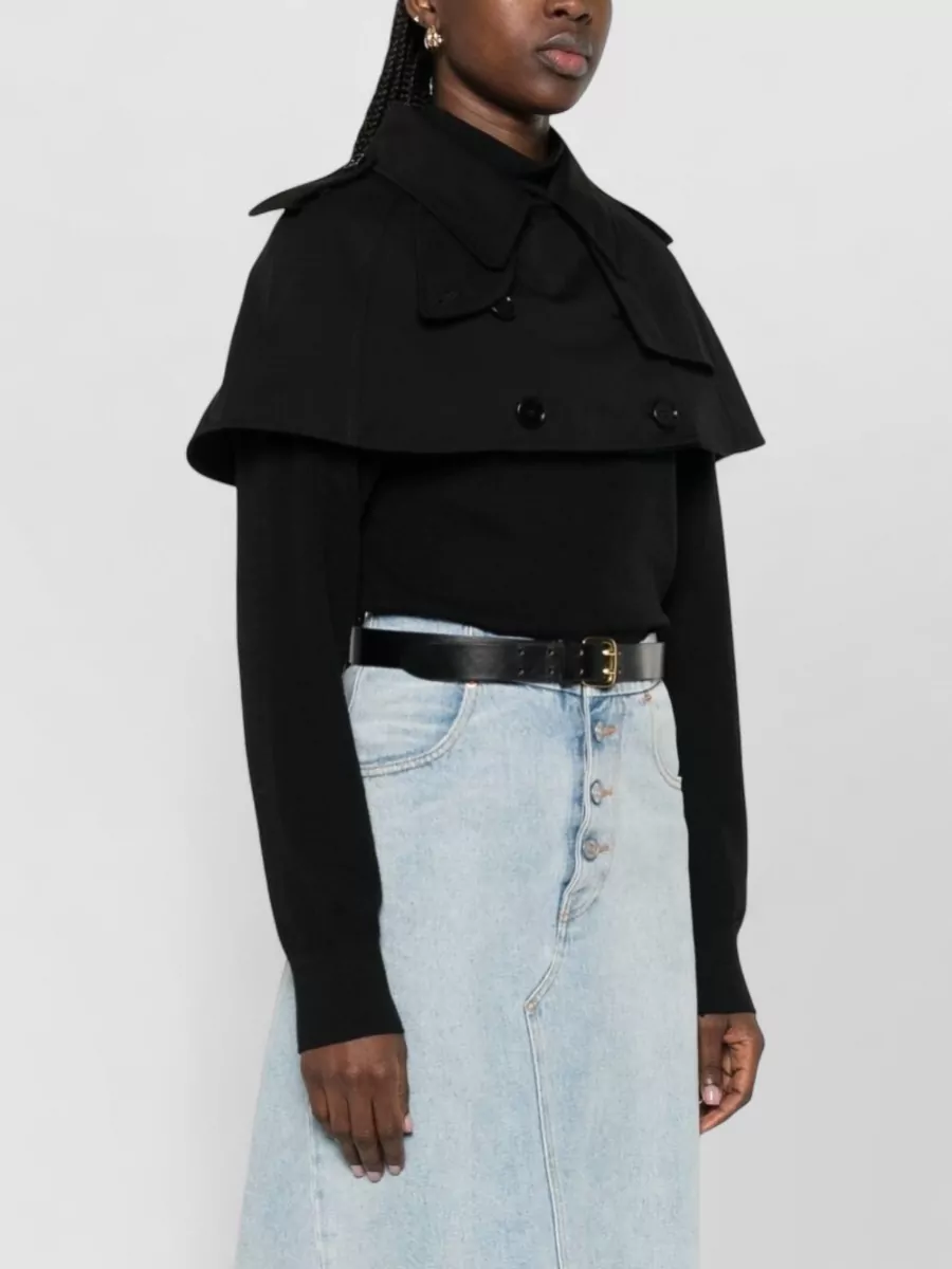Burberry Cotton Short Trench Cape