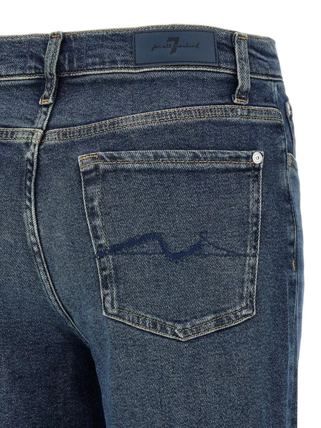 7 For All Mankind Faded Effect Cropped Jeans