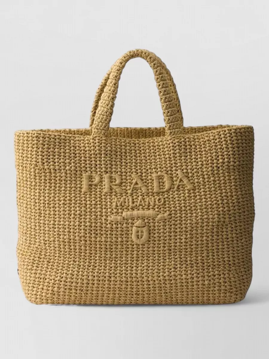Prada Raffia tote bag