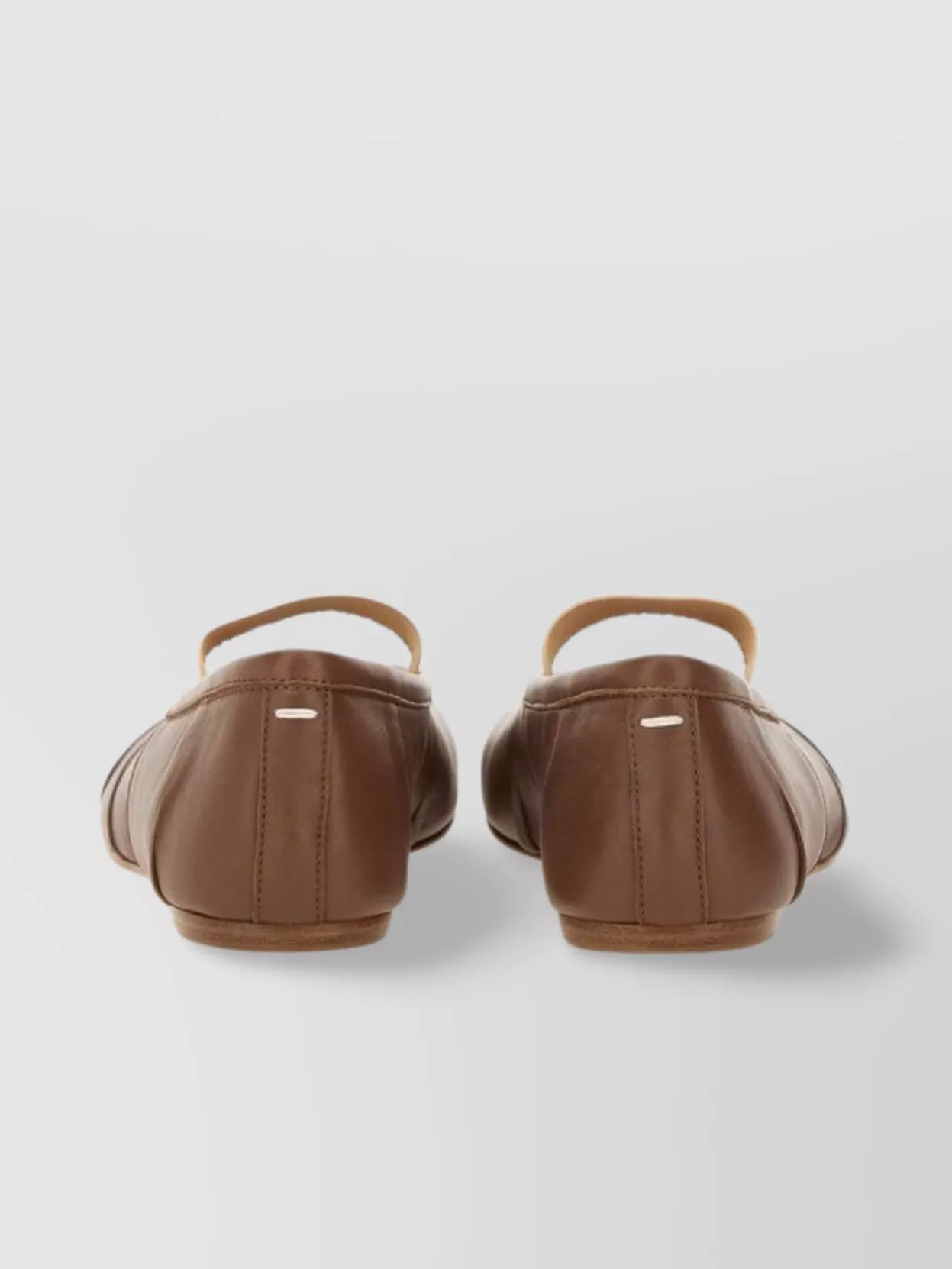 Maison Margiela Leather Ballerina Shoes Split Toe