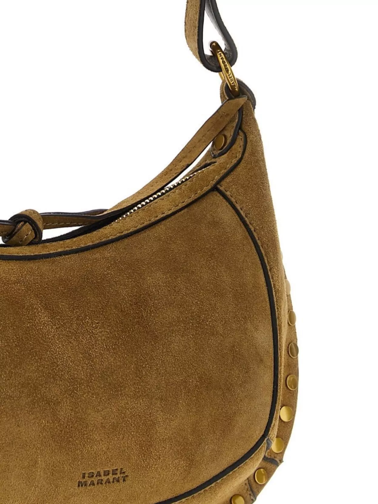 Isabel Marant Moon Shoulder Bag With Suede Finish And Studs
