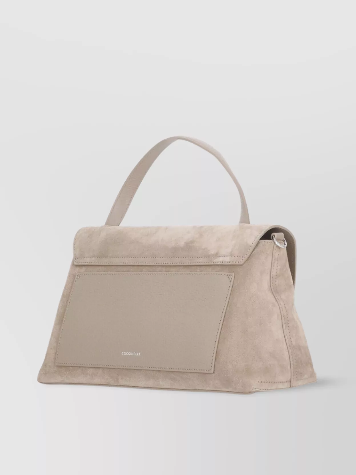 Coccinelle Dove Grey Suede Leather Shoulder Bag