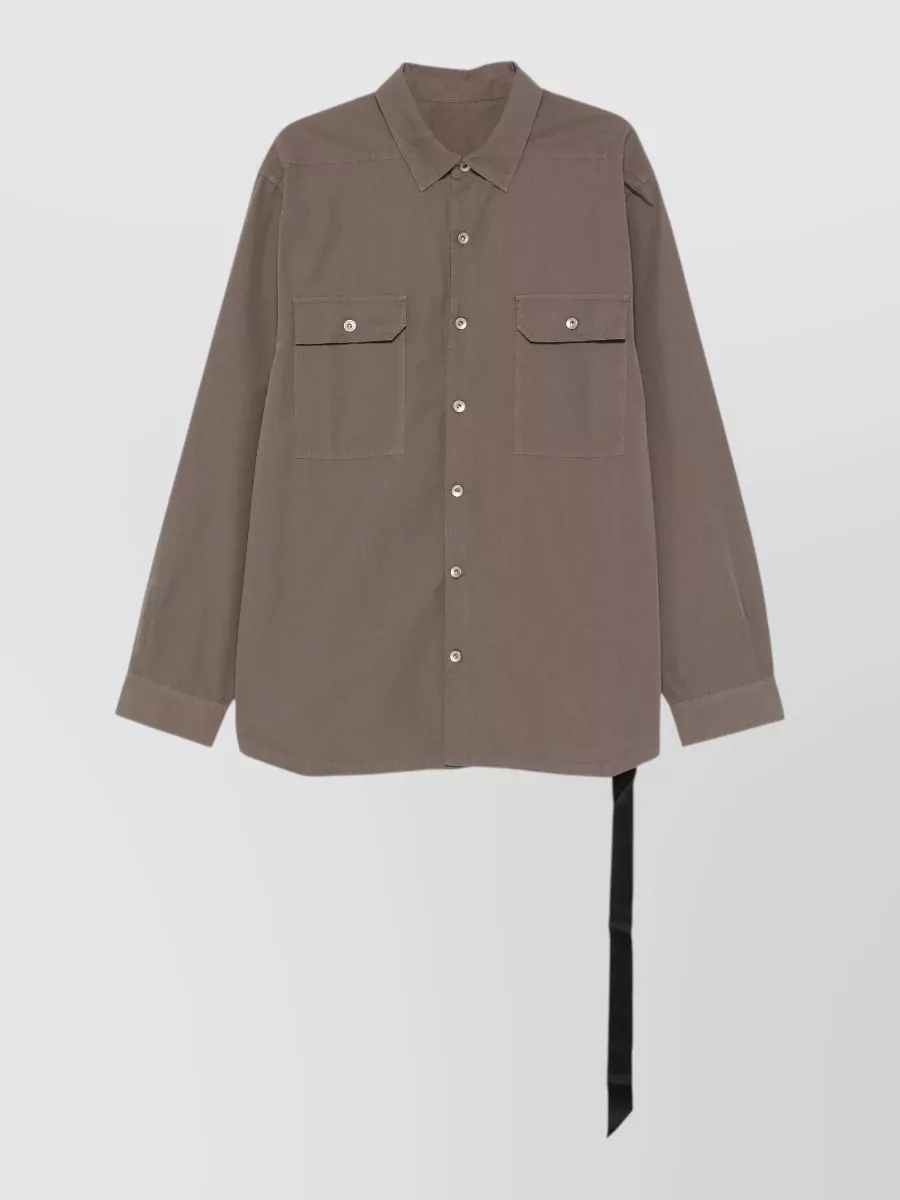 Rick Owens Drkshdw Cotton jumbo overshirt