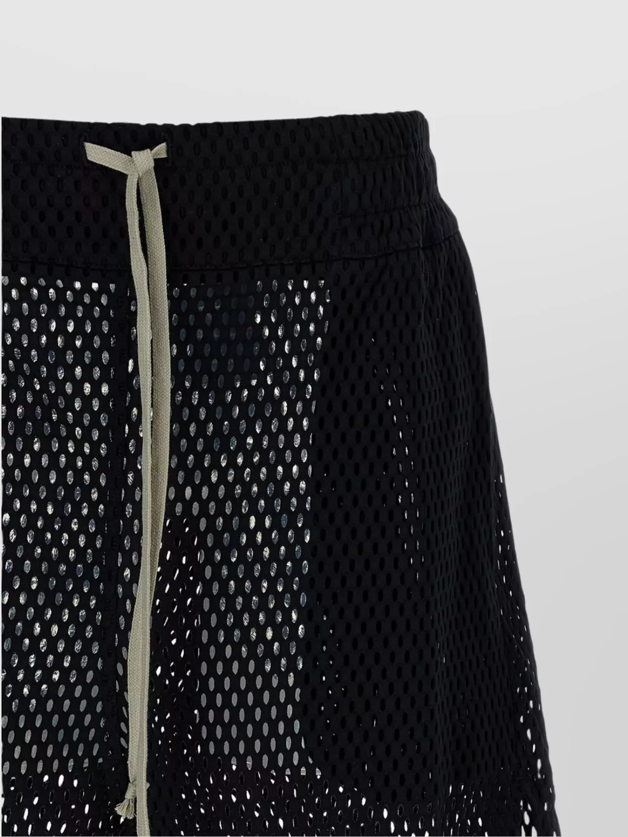 Rick Owens Champion Bermuda Mesh Waistband In Black