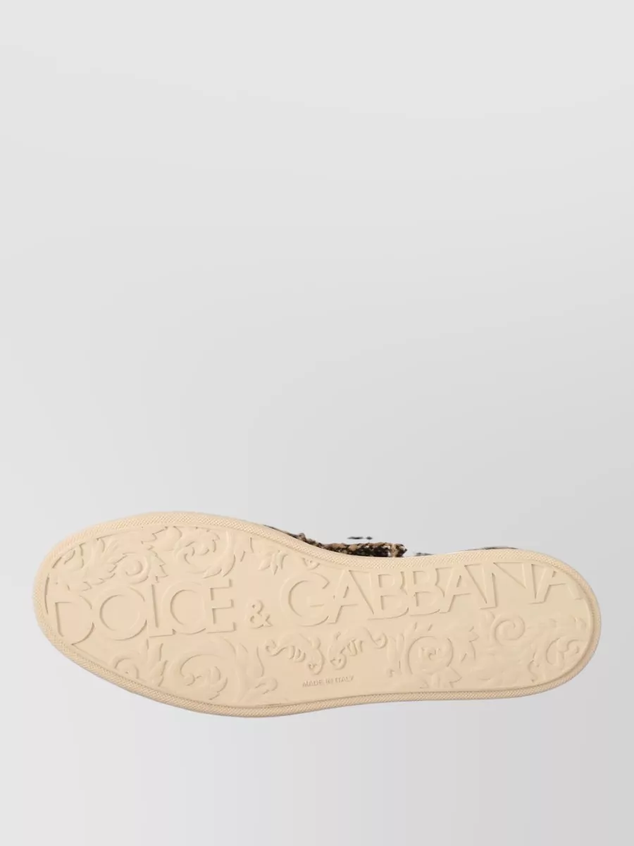 Dolce&Gabbana Plaid High-Top Sneakers