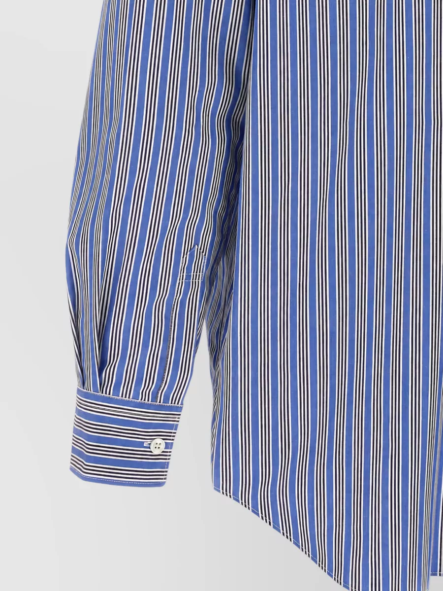 Comme Des Garçons Striped Cotton Shirt