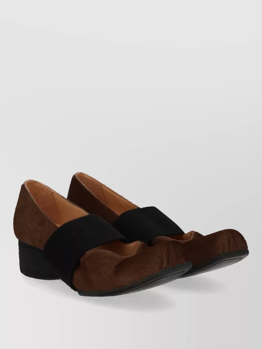 Uma Wang Leather Ballerina Pumps